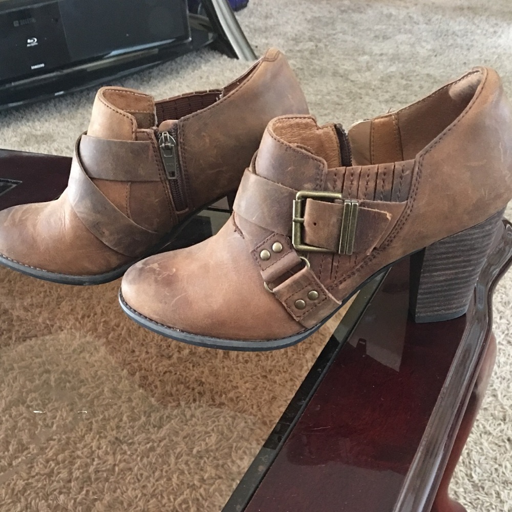 Brown booties